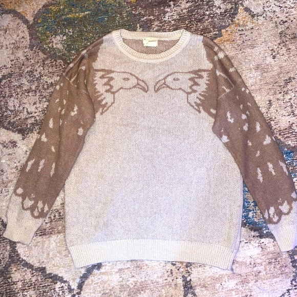 💎RARE💎URBAN OUTFITTERS Coincidence & Chance Eagle Sweater, Size Small - Picture 1 of 6